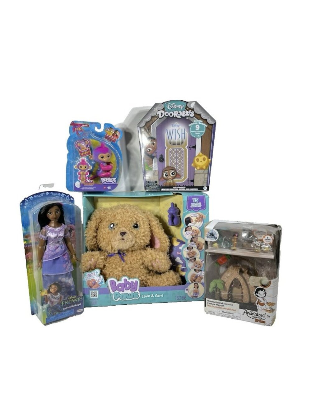 Kids Girls Toys Mixed Media Toys Dolls Figures Playsets Bundle Lot Of 5